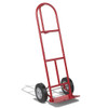 P-Handle Sack Truck with 10 Inch Wheels and Foldable Load Area-Red
