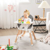 6-in-1 Baby High Chair with Removable Dishwasher and Safe Tray-White