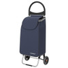 2-in-1 Portable Shopping Cart with 13.2 Gal Removable Bag-Navy