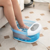 Foot Spa Massager Tub with Removable Pedicure Stone and Massage Beads-Blue