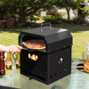 4-in-1 Outdoor Portable Pizza Oven with 12 Inch Pizza Stone