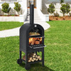 Portable Pizza Oven with Pizza Stone and Waterproof Cover for Outdoor Use
