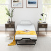 Twin Size Folding Bed with Foam Mattress and Lockable Wheels