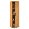 Tall Storage Cabinet with 4 Storage Shelves for Bathroom Living Room-Natural