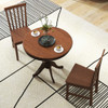 3 Pieces Wooden Dining Table and Chair Set for Cafe Kitchen Living Room