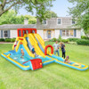 7-in-1 Inflatable Dual Slide Water Park Bounce House With 750 Blower
