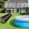 2 Pieces 20 Feet Weatherproof Solar Swimming Pool Heating System-L