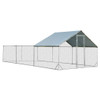 Large Metal Chicken Coop with Waterproof and Sun-proof Cover