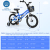 16 Inch Kid's Bike with Removable Training Wheels-Blue