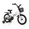 16 Inch Kid's Bike with Removable Training Wheels-Black & White