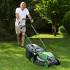 10 AMP 13 Inch Electric Corded Lawn Mower with Collection Box-Black & Green