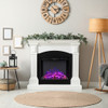 26 Inch Recessed Electric Fireplace with Adjustable Flame Brightness