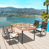 Outdoor Dining Set with Acacia Wood Table-4-5 Pieces