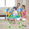 Underwater World Themed Baby Bouncer with Developmental Toys-Blue