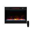 23 Inch 1500W Recessed Electric Fireplace Insert with Remote Control-Black