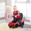 3 in 1 Licensed Lamborghini Ride Walking Toy Stroller-Red