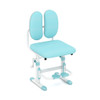 Ergonomic Height-adjustable Kids Study Chair with Double Back Support-Blue