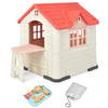 Indoor and Outdoor Games Cottage with Working Doors and Windows-Pink