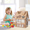 Multi-purpose Busy House with Sensory Games and Interior Storage Space