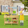 Backyard Pretend Play Toy Kitchen with Stove Top