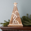 Wood Carved Nativity Tree (Set of 2) - 86036