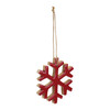Wood Snowflake Ornament (Set of 12) - 86043
