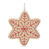 Gingerbread Snowflake Cookie Ornament (Set of 12) - 86157