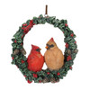 Cardinal Bird Couple Wreath Ornament (Set of 4) - 86165