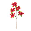 Glittered Poinsettia Flower Spray (Set of 6) - 86175