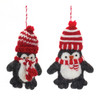 Felt Wool Penguin Ornament (Set of 6) - 86198