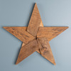 Pine Wood Star Decor (Set of 2) - 86376