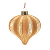 Ribbed Glass Onion Ornament (Set of 12) - 86434