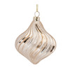 Ribbed Swirl Glass Ornament (Set of 6) - 86465