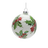 Glass Holly Berry Ornament (Set of 6) - 86473