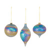 Irredescent Glass Swirl Ornament (Set of 6) - 86488