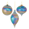 Irredescent Glass Swirl Ornament (Set of 6) - 86488