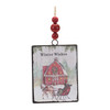 Glass Winter Wishes Barn Ornament (Set of 12) - 86589