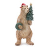 Bear with Pine Tree and Wreath Statue 18.5"H - 86721