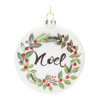 Peace and Noel Wreath Disc Ornament (Set of 12) - 86725