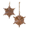 Floral Metal Snowflake Ornament (Set of 6) - 86735