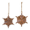 Floral Metal Snowflake Ornament (Set of 6) - 86735