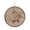 Wood Bird Tree Disc Ornament (Set of 12) - 86742