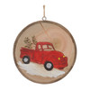 Wood Farm Tree Disc Ornament (Set of 12) - 86743