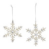 Jeweled Metal Snowflake Ornament (Set of 12) - 86915