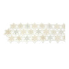 Embroidered Snowflake Table Runner 68"L - 87019