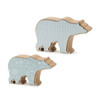 Wood Polar Bear Decor (Set of 2) - 87163