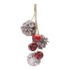 Bell and Pine Cone Drop Ornament (Set of 6) - 87395