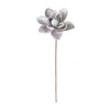 Glittered Magnolia Flower Stem (Set of 2) - 87531