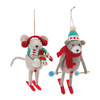 Plush Ski Animal Ornament (Set of 12) - 87680