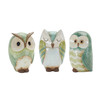 Terra Cotta Owl Figurine (Set of 3) - 88294